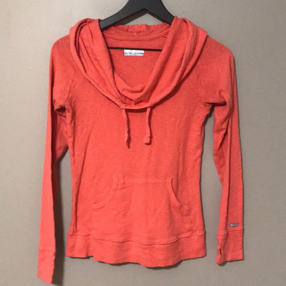 Columbia Cowl Neck Hooded Shirt